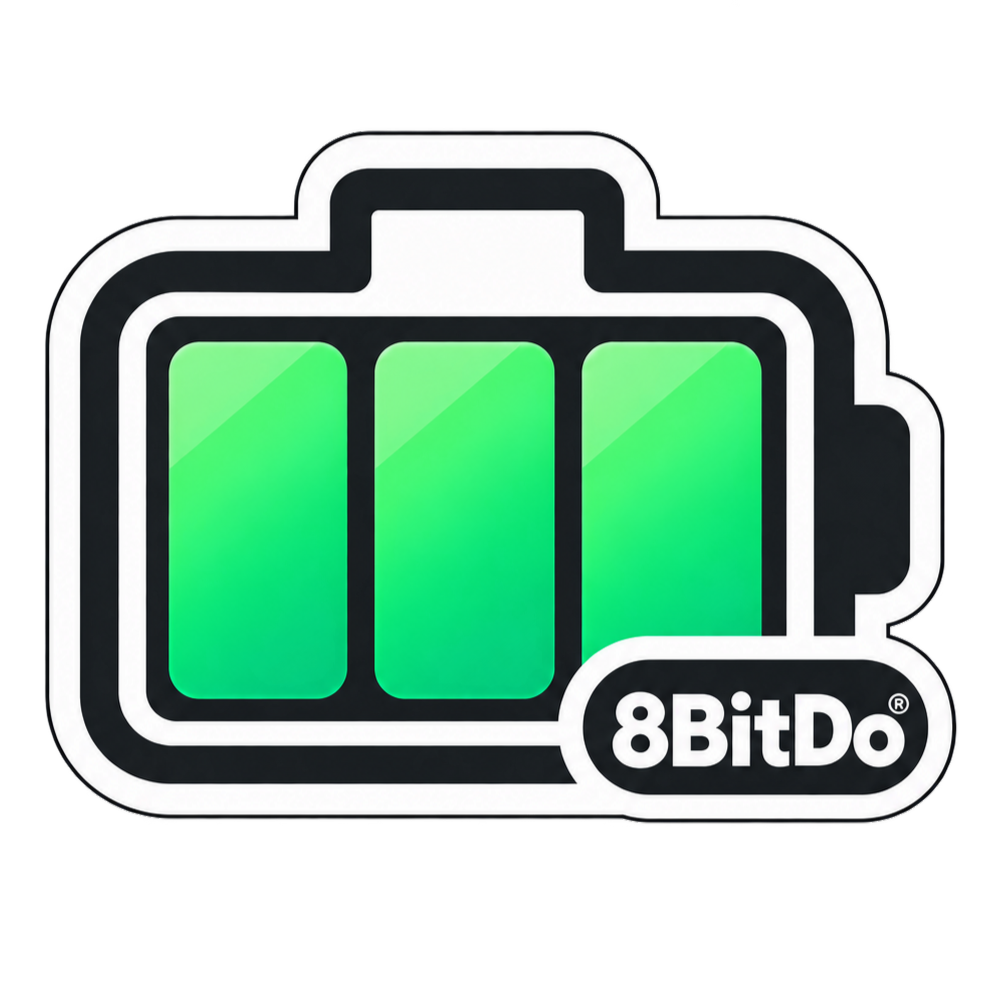 8BitDo Battery Tray Display — Desktop Utility & IoT