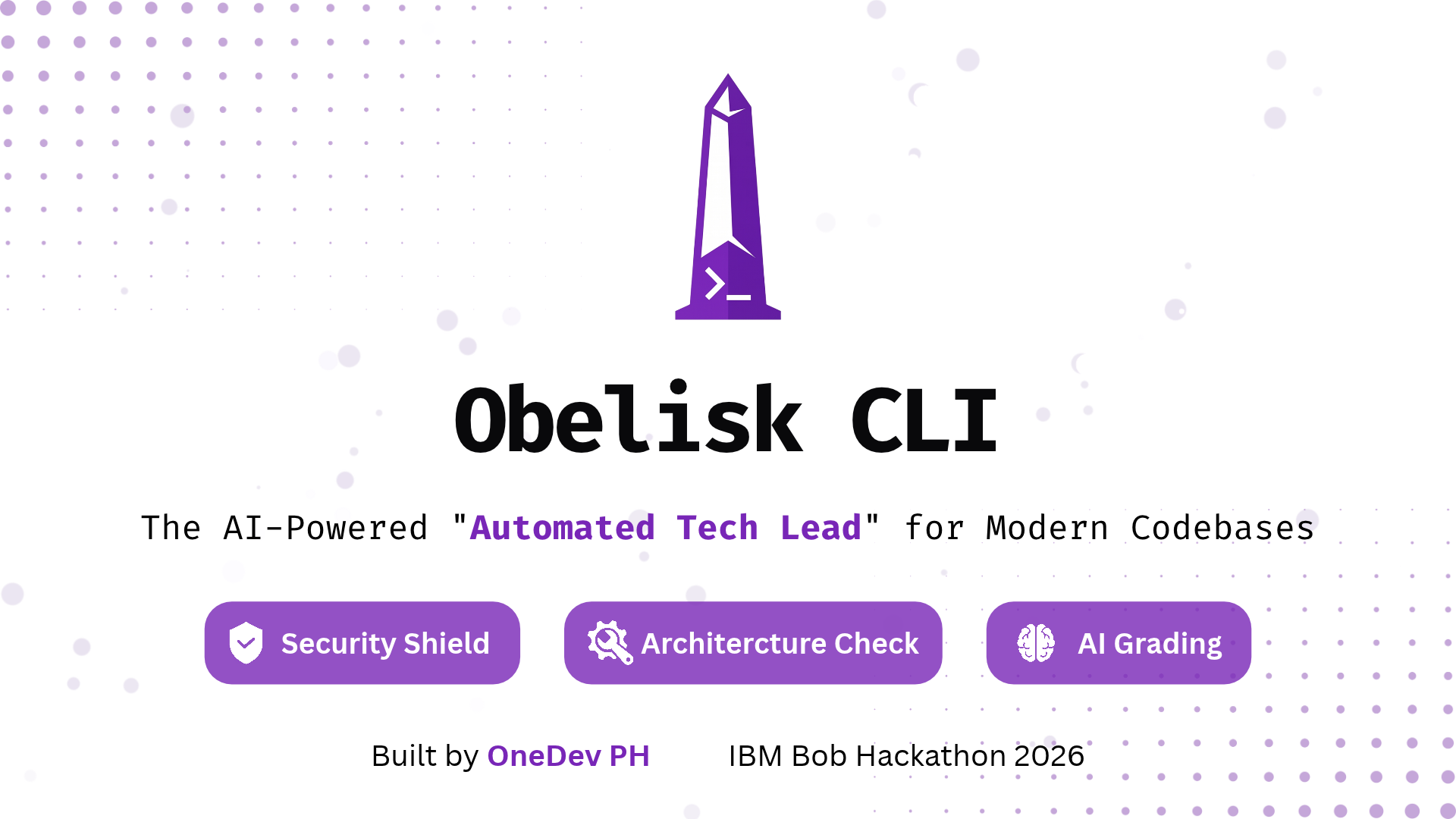Obelisk CLI - AI Code Health & Architecture Linter — Developer Tool & CLI